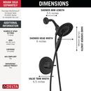 Delta Faucet Matte Black Single Handle Multi Function Shower Faucet (Trim Only) 