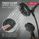 Delta Faucet Matte Black Single Handle Multi Function Shower Faucet (Trim Only) 