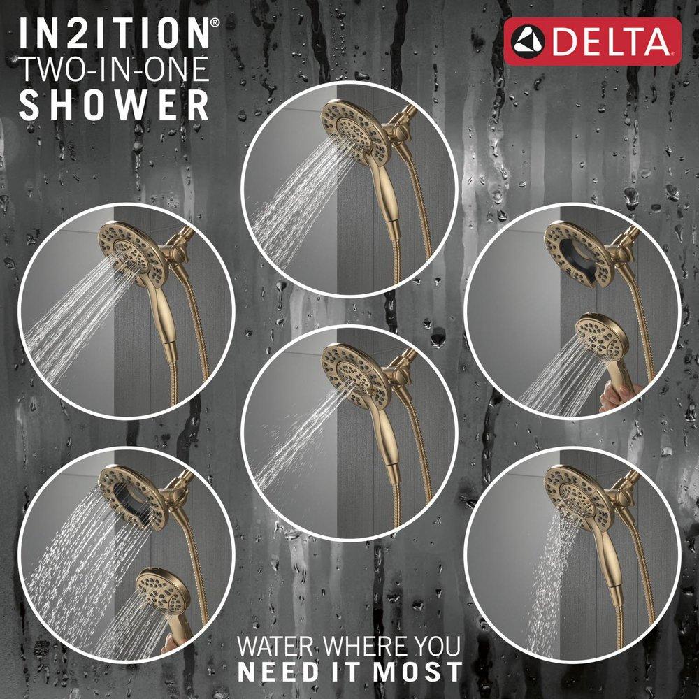 Delta Faucet Champagne Bronze Single Handle Multi Function Shower Faucet (Trim Only) 