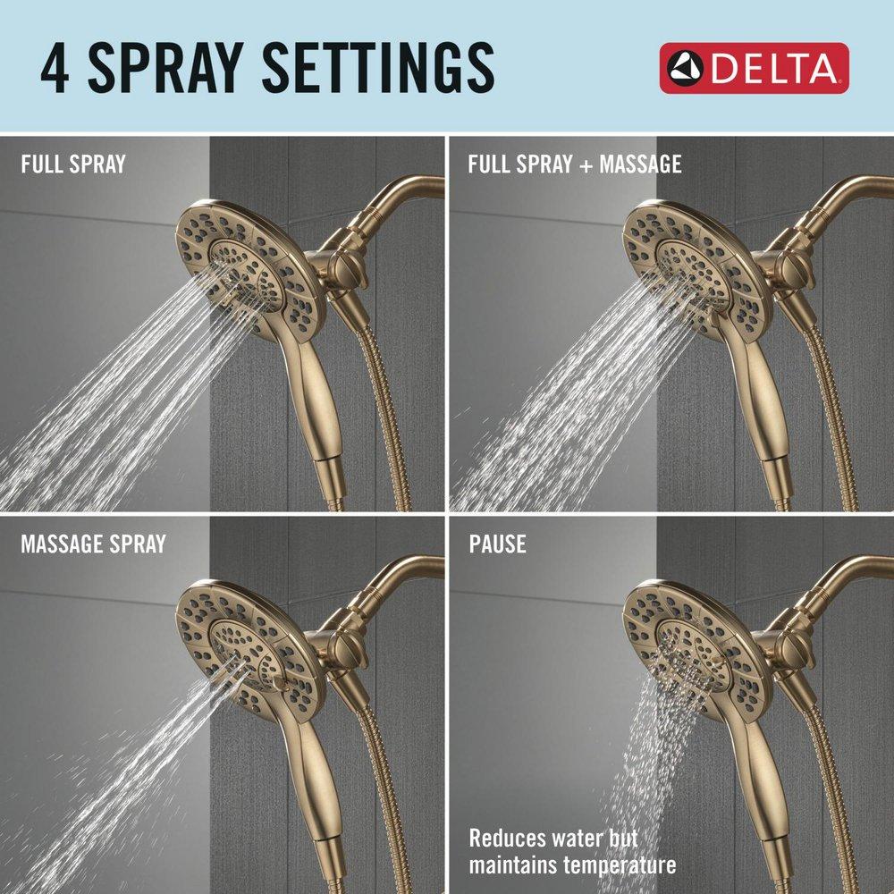 Delta Faucet Champagne Bronze Single Handle Multi Function Shower Faucet (Trim Only) 