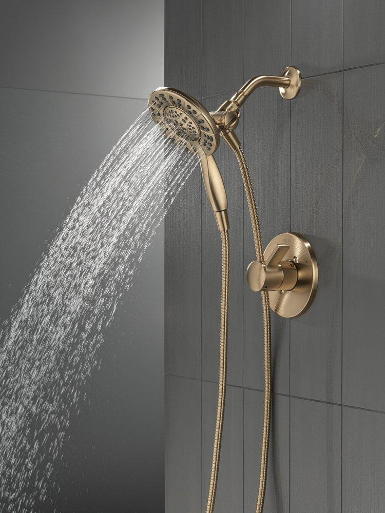Delta Faucet Champagne Bronze Single Handle Multi Function Shower Faucet (Trim Only) 