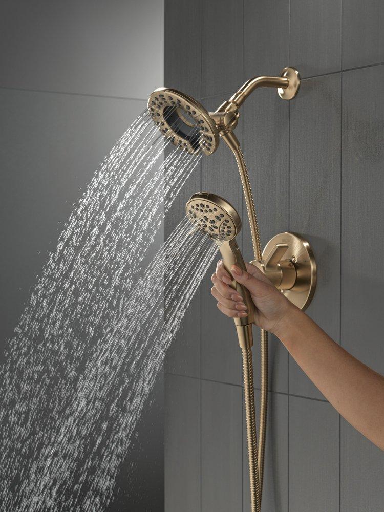 Delta Faucet Champagne Bronze Single Handle Multi Function Shower Faucet (Trim Only) 