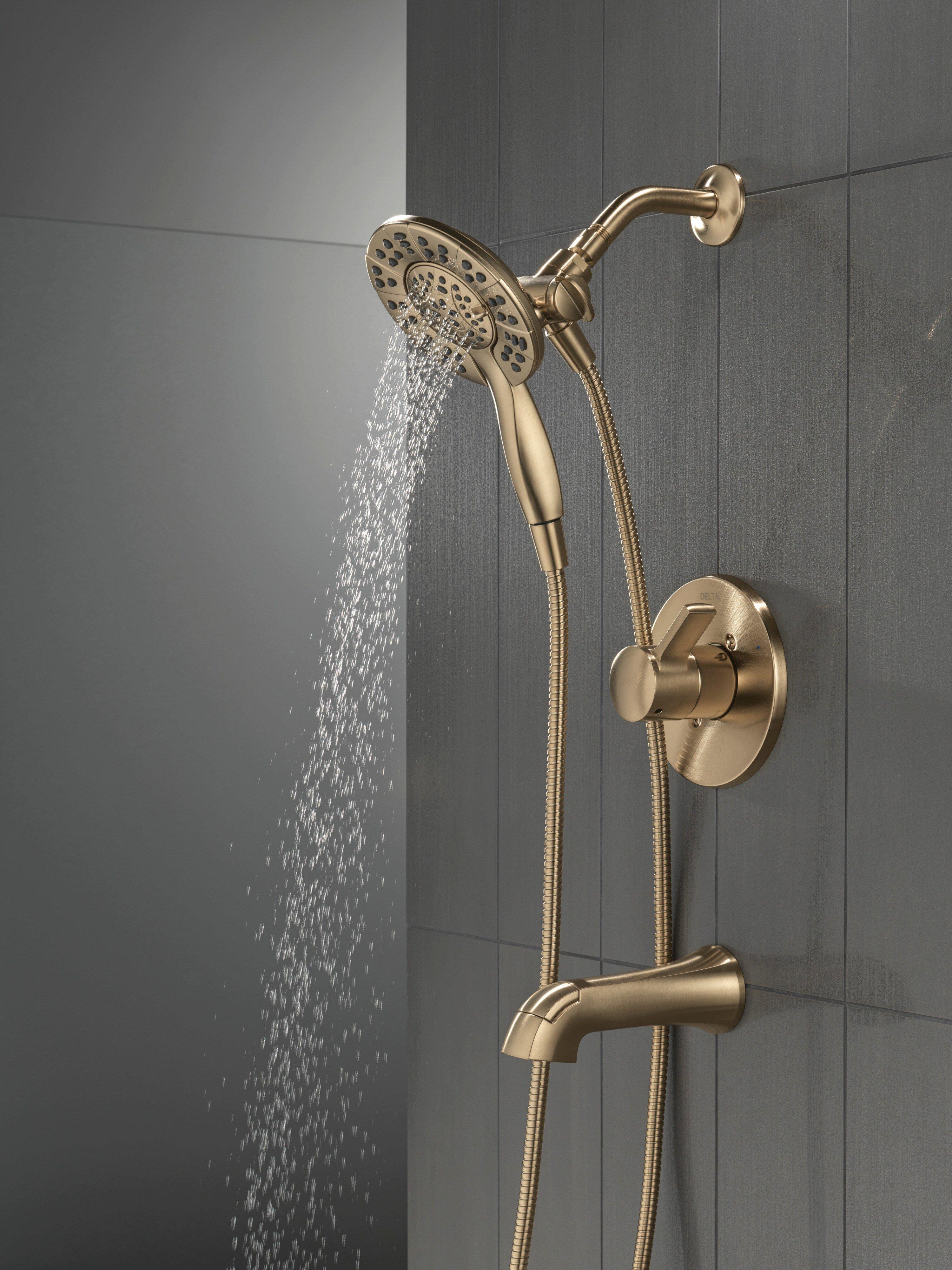 Delta Faucet Champagne Bronze Single Handle Multi Function Bathtub & Shower Faucet (Trim Only) 
