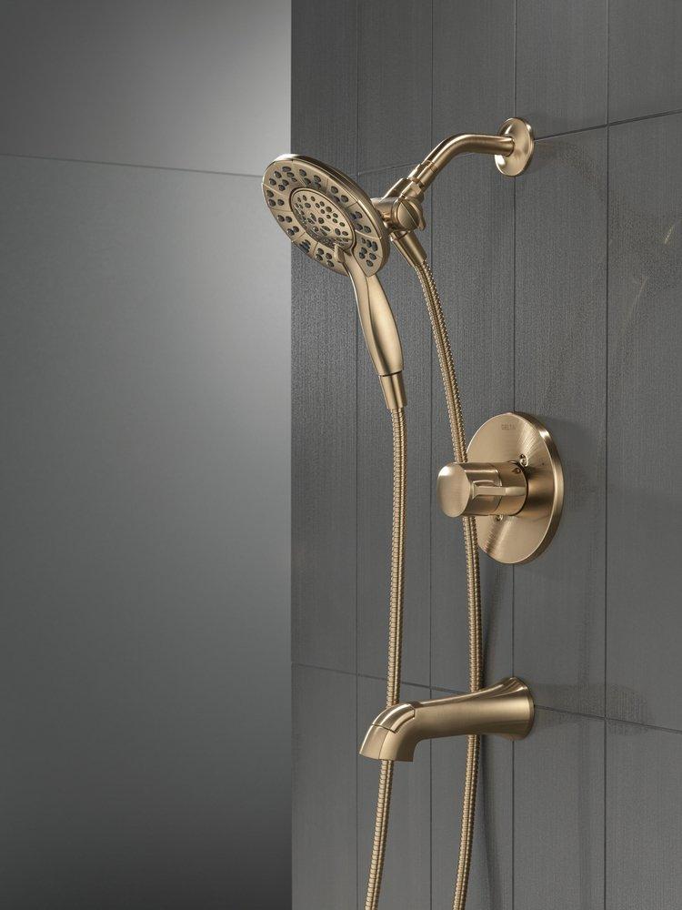 Delta Faucet Champagne Bronze Single Handle Multi Function Bathtub & Shower Faucet (Trim Only) 