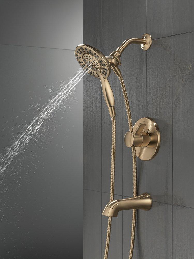 Delta Faucet Champagne Bronze Single Handle Multi Function Bathtub & Shower Faucet (Trim Only) 
