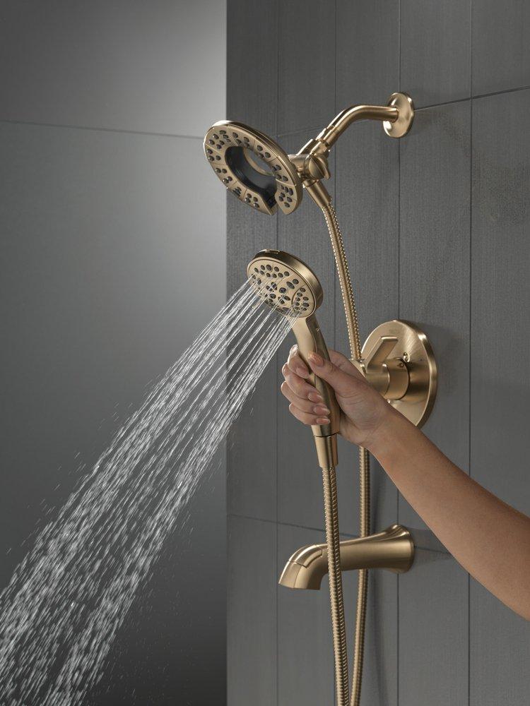 Delta Faucet Champagne Bronze Single Handle Multi Function Bathtub & Shower Faucet (Trim Only) 