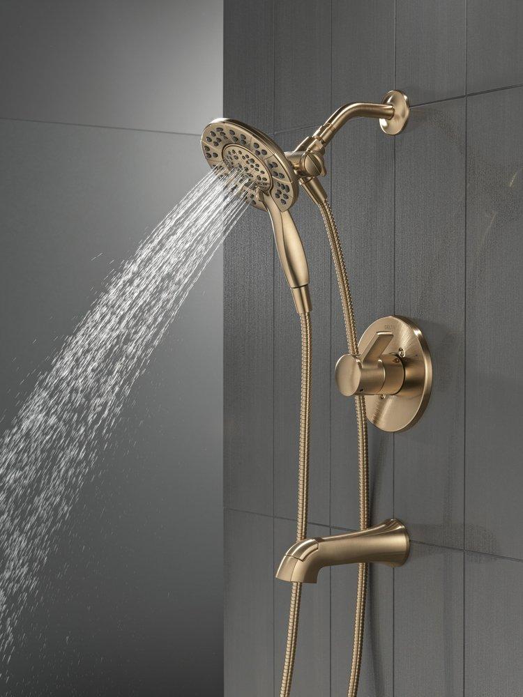 Delta Faucet Champagne Bronze Single Handle Multi Function Bathtub & Shower Faucet (Trim Only) 