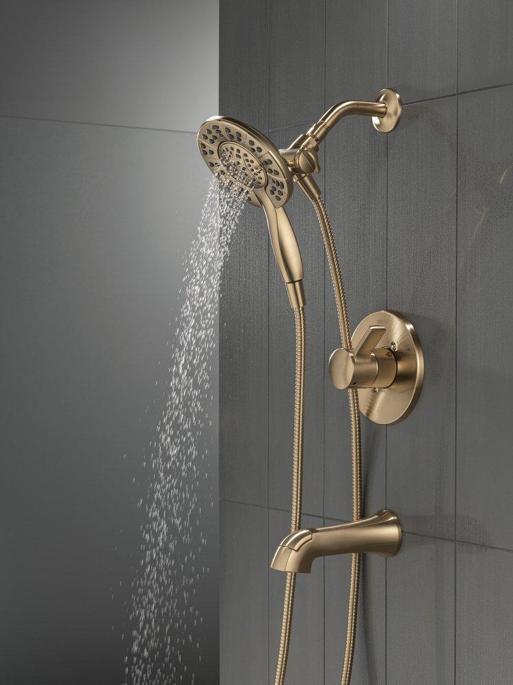 Delta Faucet Champagne Bronze Single Handle Multi Function Bathtub & Shower Faucet (Trim Only) 