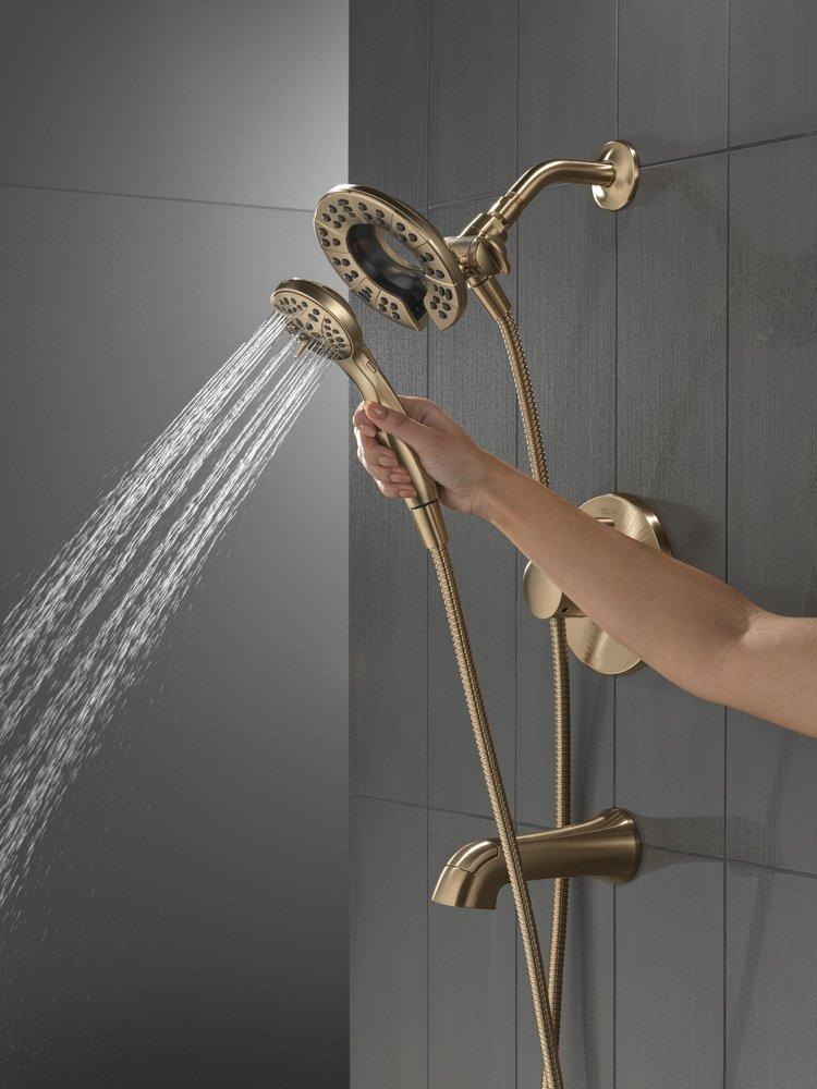 Delta Faucet Champagne Bronze Single Handle Multi Function Bathtub & Shower Faucet (Trim Only) 