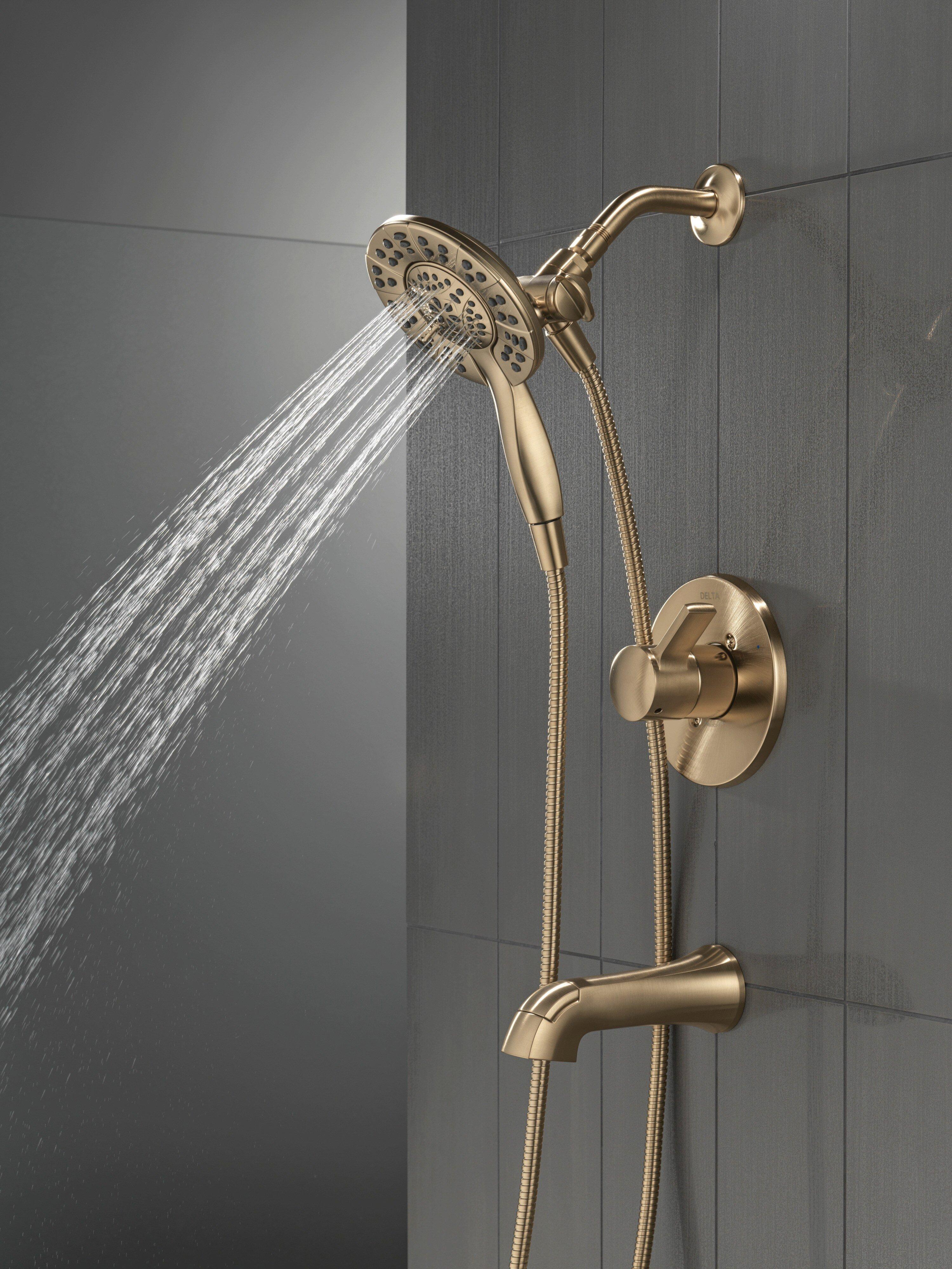 Delta Faucet Champagne Bronze Single Handle Multi Function Bathtub & Shower Faucet (Trim Only) 