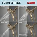 Delta Faucet Champagne Bronze Single Handle Multi Function Bathtub & Shower Faucet (Trim Only) 