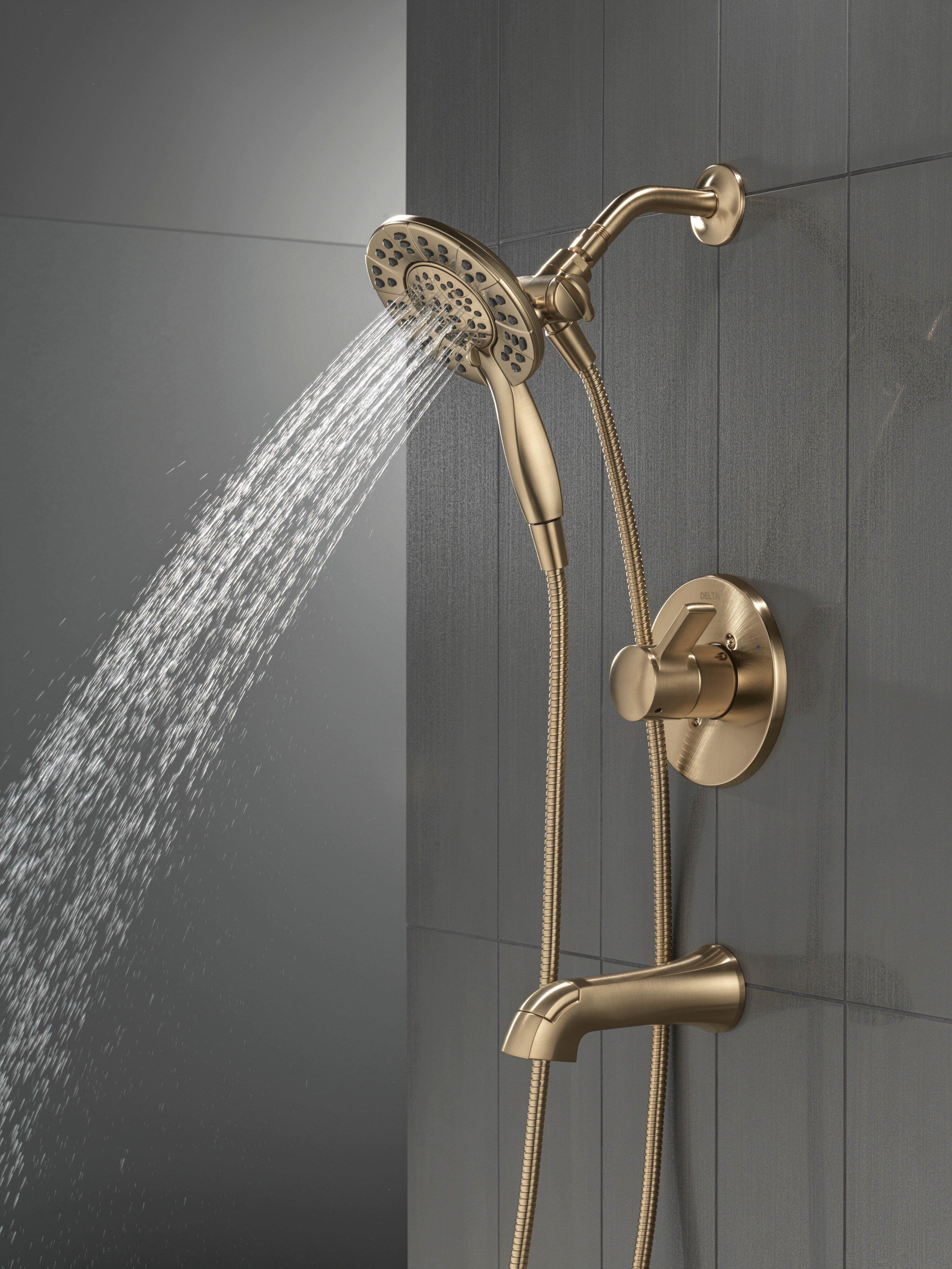 Delta Faucet Champagne Bronze Single Handle Multi Function Bathtub & Shower Faucet (Trim Only) 