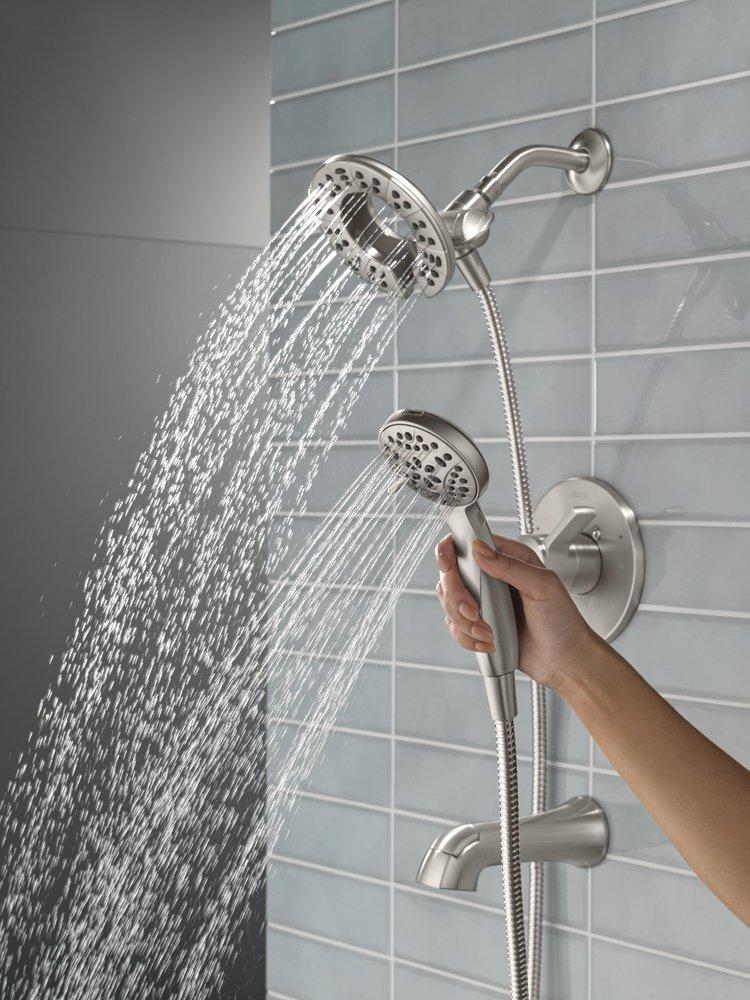 Delta Faucet SpotShield® Brushed Nickel Single Handle Multi Function Bathtub & Shower Faucet (Trim Only) 