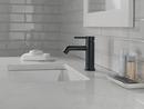 Single Handle Monoblock Bathroom Sink Faucet in Matte Black 