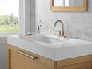 Two Handle Centerset Bathroom Sink Faucet in Brushed Nickel 