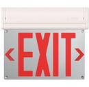 Basics Edge-Lit LED 4in. Wide Red Letter Surface Mount Exit Light 