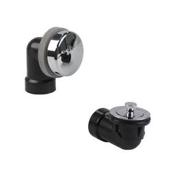 Lift and Turn ABS Schedule 40 Half Bath Waste Kit with Quick Test in Chrome Plated