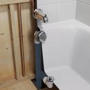 Jones Stephens Chrome Plated Lift and Turn PVC Schedule 40 Half Bath Waste Kit with Quick Test 