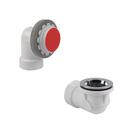 PVC Schedule 40 Rough-In Half Bath Waste Kit with Quick Test in Chrome Plated
