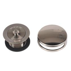 Lift and Turn Bathtub Trim Kit with Snap-On Faceplate in Brushed Nickel