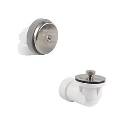 Lift and Turn PVC Schedule 40 Half Bath Waste Kit in Brushed Nickel