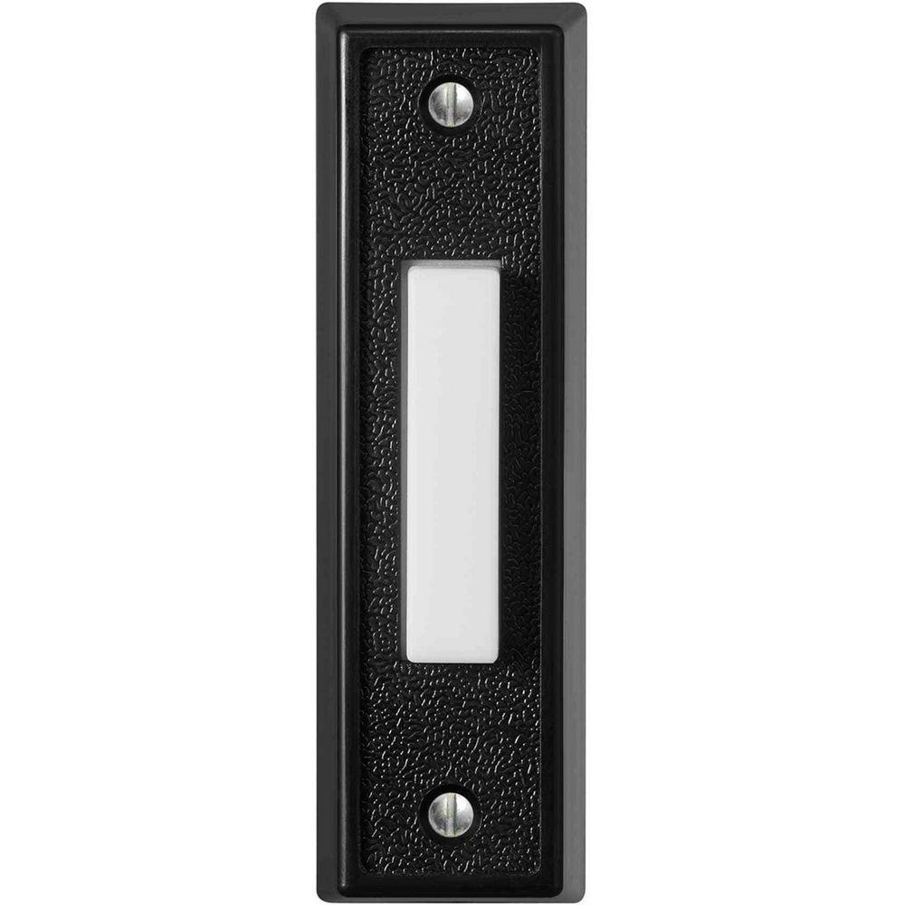 Heath Zenith Plastic Wired Lighted Push Doorbell Button 