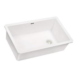 31-3/4 in. Undermount Composite Single Bowl Kitchen Sink in White