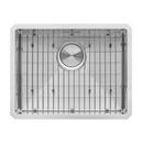 GRAVENA 23" UNDERMOUNT SINGLE BASIN 16 GAUGE STAINLESS STEEL KITCHEN SINK WITH BASIN RACK AND BASKET STRAINER 