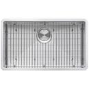 GRAVENA 30" UNDERMOUNT SINGLE BASIN 16 GAUGE STAINLESS STEEL KITCHEN SINK WITH BASIN RACK AND BASKET STRAINER 