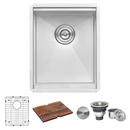 ROMA 15" UNDERMOUNT SINGLE BASIN STAINLESS STEEL KITCHEN SINK 
