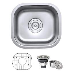 13 in. Undermount Stainless Steel Single Bowl Kitchen Sink