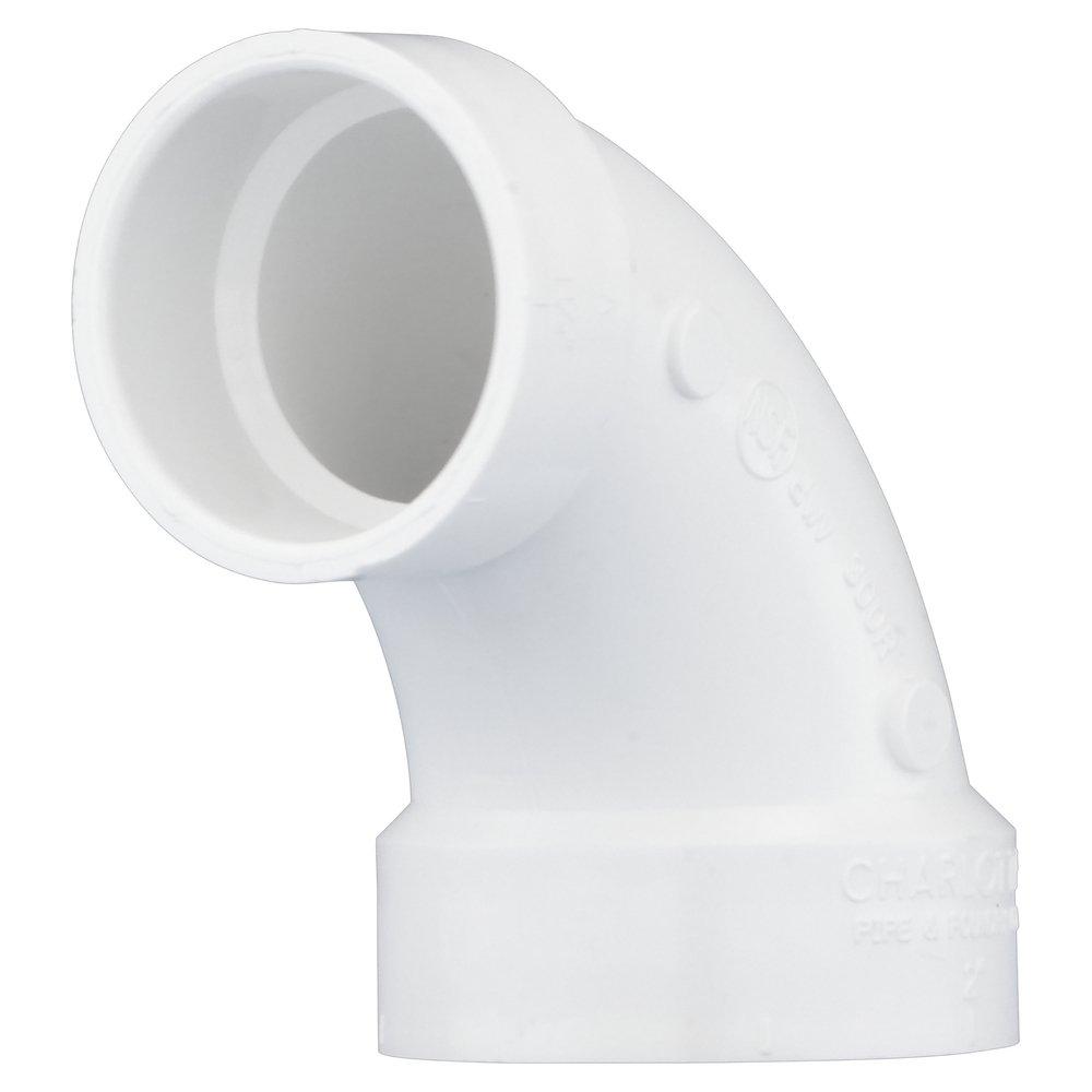 にぶぶ 1/2 1-1/2 x 1-1/4 Inch 90 Degree Elbow Reducing, Socket x Slip