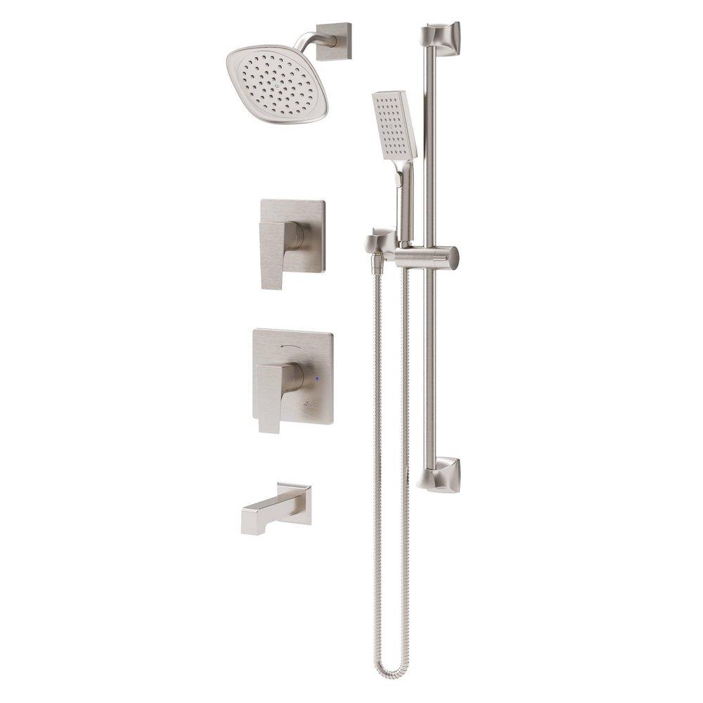 VERITY HYDROMERSION DOUBLE HANDLE TUB AND SHOWER TRIM KIT WITH HAND SPRAY - LESS VALVE 