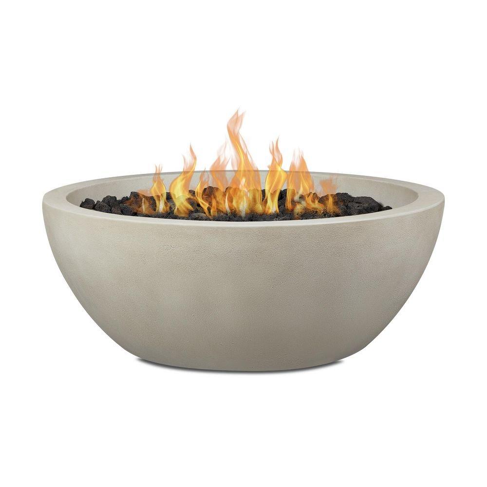REDDING 38 INCH WIDE 60,000 BTU FREESTANDING NATURAL GAS ROUND BOWL FIRE PIT BY JENSEN CO. 