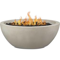 REDDING 42 INCH WIDE 60,000 BTU FREESTANDING NATURAL GAS ROUND BOWL FIRE PIT BY JENSEN CO.