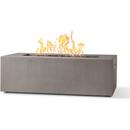 TAMARACK 60 INCH WIDE 60,000 BTU FREESTANDING LIQUID PROPANE RECTANGULAR TABLE FIRE PIT BY JENSEN CO. 