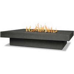 BIDWELL 60 INCH WIDE 65000 BTU FREE STANDING LIQUID PROPANE RECTANGULAR TABLE FIRE PIT BY JENSEN CO.