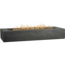 ALMANOR 72 INCH WIDE 120,000 BTU FREE STANDING LIQUID PROPANE RECTANGULAR TABLE FIRE PIT BY JENSEN CO. 