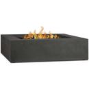 ALMANOR 42 INCH WIDE 100000 BTU FREE STANDING LIQUID PROPANE SQUARE TABLE FIRE PIT BY JENSEN CO. 