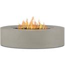 ALMANOR 43 INCH WIDE 100000 BTU FREE STANDING LIQUID PROPANE ROUND TABLE FIRE PIT BY JENSEN CO. 