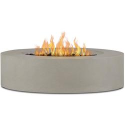 ALMANOR 43 INCH WIDE 100000 BTU FREE STANDING LIQUID PROPANE ROUND TABLE FIRE PIT BY JENSEN CO.