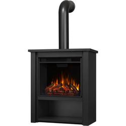 HOLLIS 4,780 BTU 32 INCH WIDE FREE STANDING ELECTRIC FIREPLACE WITH LED DISPLAY
