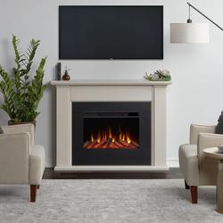 TEJON 52" WIDE 5,100 BTU SLIM MANTEL ELECTRIC FIREPLACE WITH MULTIPLE FLAME COLORS