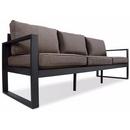 BALTIC OUTDOOR LIVING 81-1/2 INCH LONG ALUMINUM FRAME OUTDOOR SOFA WITH ACRYLIC-COVERED FOAM CUSHIONS 