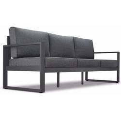 BALTIC OUTDOOR LIVING 81-1/2 INCH LONG ALUMINUM FRAME OUTDOOR SOFA WITH ACRYLIC-COVERED FOAM CUSHIONS