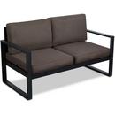 BALTIC 55 INCH ALUMINUM FRAMED FABRIC OUTDOOR LOVESEAT 