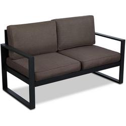 BALTIC 55 INCH ALUMINUM FRAMED FABRIC OUTDOOR LOVESEAT