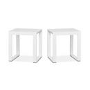 BALTIC 18 INCH WIDE ALUMINUM OUTDOOR END TABLES 