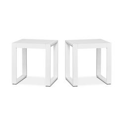 BALTIC 18 INCH WIDE ALUMINUM OUTDOOR END TABLES