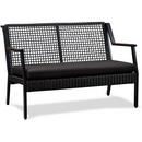 CALVIN 46.5 INCH ALUMINUM FRAMED WICKER OUTDOOR LOVESEAT 